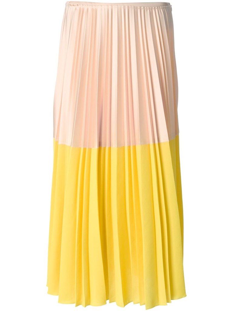Плиссированная юбка CEDRIC CHARLIER, весна/лето 2015