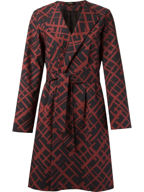Женское пальто с вибрирующим принтом от ANDREA MARQUES