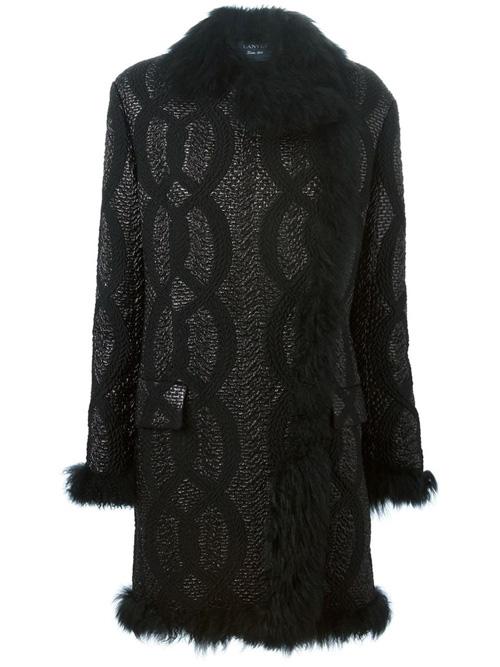 Женское пальто с мехом от LISKA