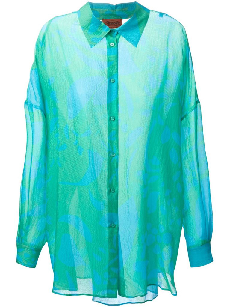 Рубашка свободного кроя с абстрактным принтом Missoni