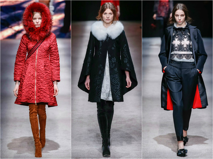 Коллекция женских пальто Alberta Ferretti осень-зима 2015-2016