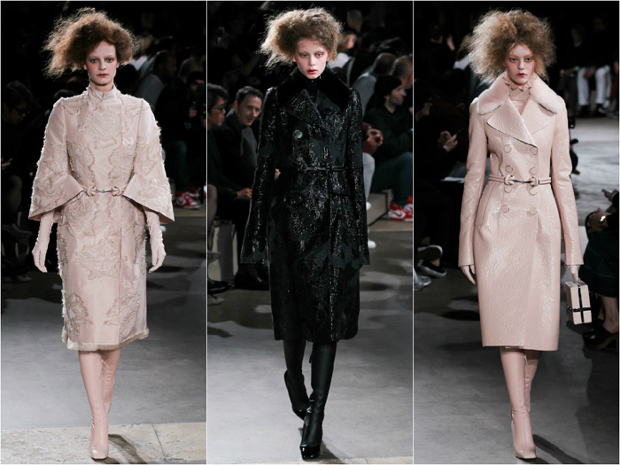 Коллекция женских пальто Alexander McQueen осень-зима 2015-2016