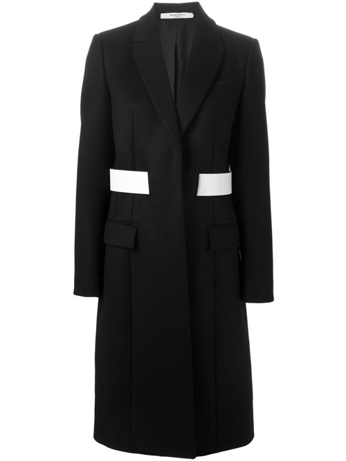 Женское пальто с яркими полосами от GIVENCHY