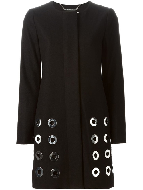 Женское пальто с оригинальным декором от MICHAEL MICHAEL KORS